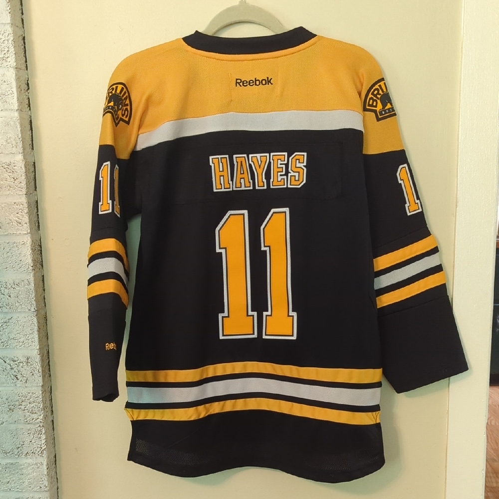 Reebok Boston Bruins #11 Hayes Youth Hockey Jersey Size Large/X Large NWOT